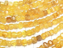 [Video] Baltic Amber Square-Nugget [Yellow] 1strand beads (aprx.14inch/34cm)