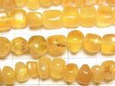 [Video] Baltic Amber Square-Nugget [Yellow] 1strand beads (aprx.14inch/34cm)
