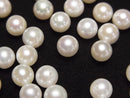 [Video] Japanese Akoya Pearl AAA- Round 6mm White [Half Drilled Hole] 5pcs