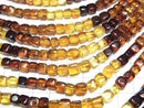[Video] Baltic Amber Square-Nugget [Color Gradation] 1strand beads (aprx.14inch/34cm)