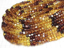 [Video] Baltic Amber Square-Nugget [Color Gradation] 1strand beads (aprx.14inch/34cm)