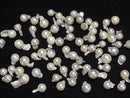 [Video] Akoya Pearls, Baroque Fins, 6.5-9mm, White Silver, Untreated, 3pcs