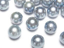[Video] Japanese Akoya Pearl AA++ Round 8mm Silver Blue [Drilled Hole] 3pcs