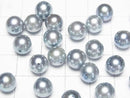 [Video] Japanese Akoya Pearl AA++ Round 8mm Silver Blue [Drilled Hole] 3pcs