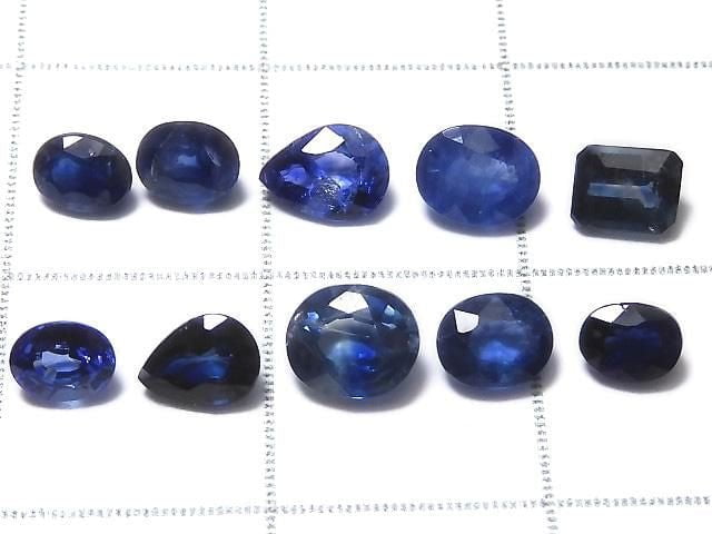 [Video][One of a kind] High Quality Sapphire AAA Loose stone Faceted 10pcs Set NO.133