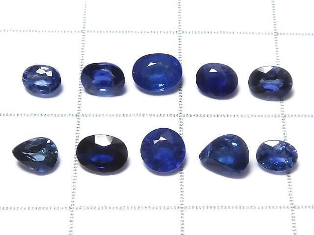 [Video][One of a kind] High Quality Sapphire AAA Loose stone Faceted 10pcs Set NO.134
