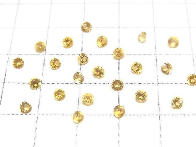 [Video]High Quality Chondrodite Loose stone Round Faceted 3x3mm 1pc