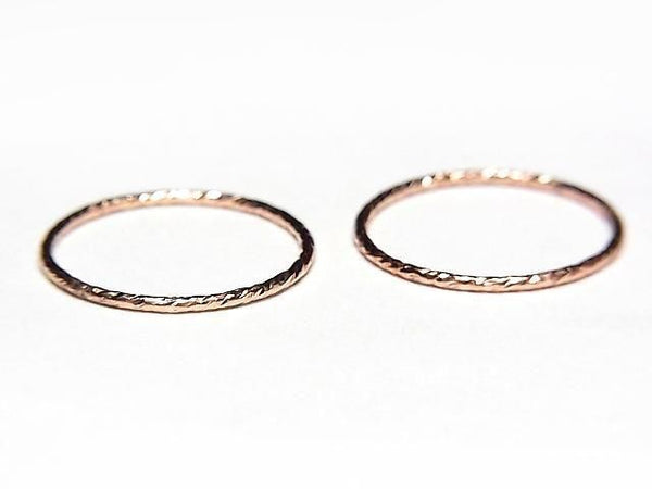 [Video] 14KGF Pink Gold Filled Ring Sparkle 1pc