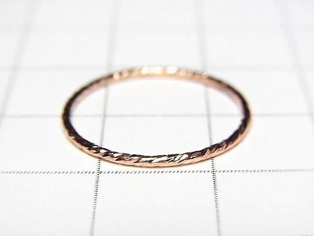 [Video] 14KGF Pink Gold Filled Ring Sparkle 1pc