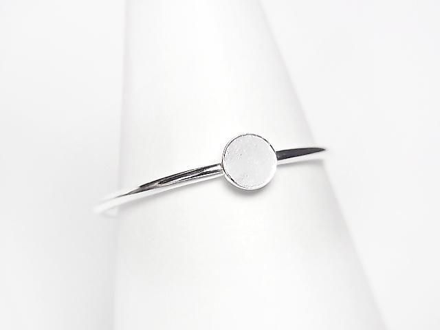 Silver925 Ring with Plate 1pc