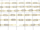 14KGF Long Cable Paper Clip Chain 2.0mm [40cm][45cm] Necklace 1pc