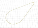 14KGF Long Cable Paper Clip Chain 1.75mm [40cm][45cm][50cm] Necklace 1pc