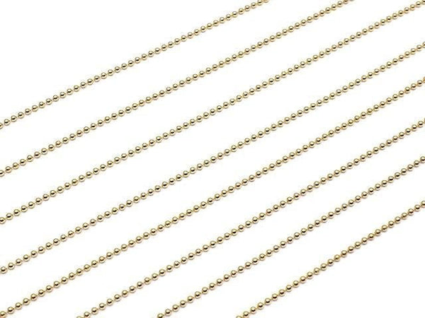 14KGF Ball Chain 1.0mm [40cm] Necklace 1pc