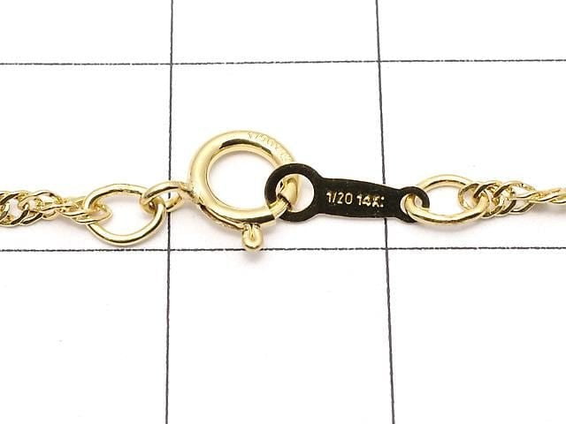 14KGF Singapore Chain 1.8mm [40cm] Necklace 1pc