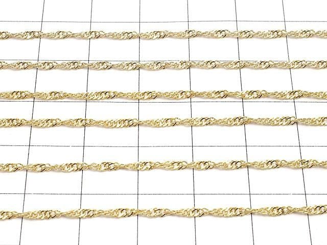 14KGF Singapore Chain 1.8mm [40cm] Necklace 1pc