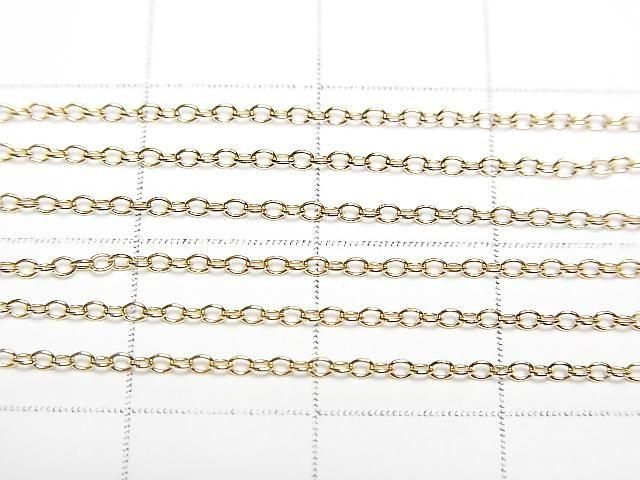 [Video] 14KGF Slide Adjuster Figaro Chain 1.0mm [55.88cm] Necklace 1pc