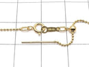 [Video] 14KGF Ball Chain with Slide Adjuster 1.0mm [46cm] Necklace 1pc