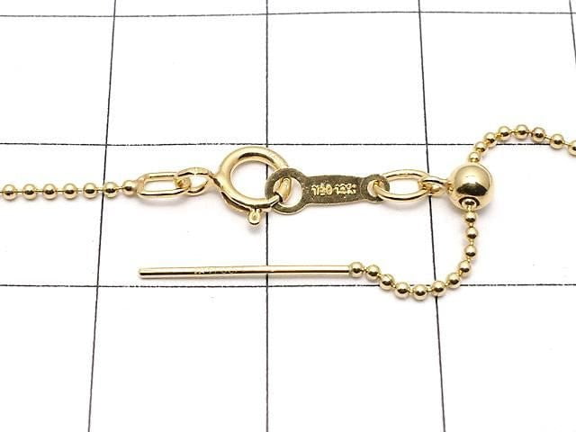 [Video] 14KGF Ball Chain with Slide Adjuster 1.0mm [46cm] Necklace 1pc