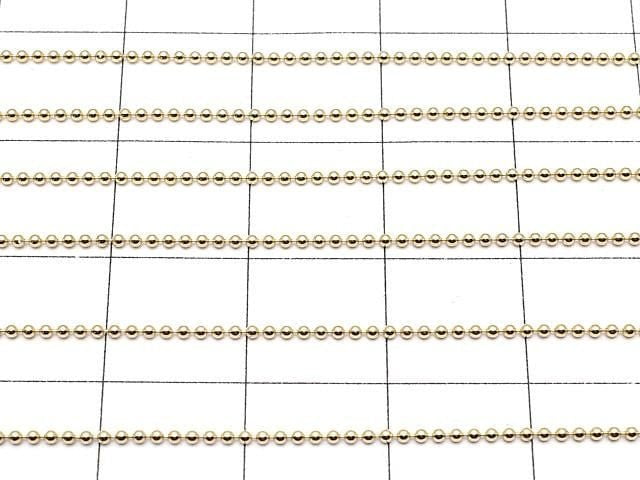[Video] 14KGF Ball Chain with Slide Adjuster 1.0mm [46cm] Necklace 1pc