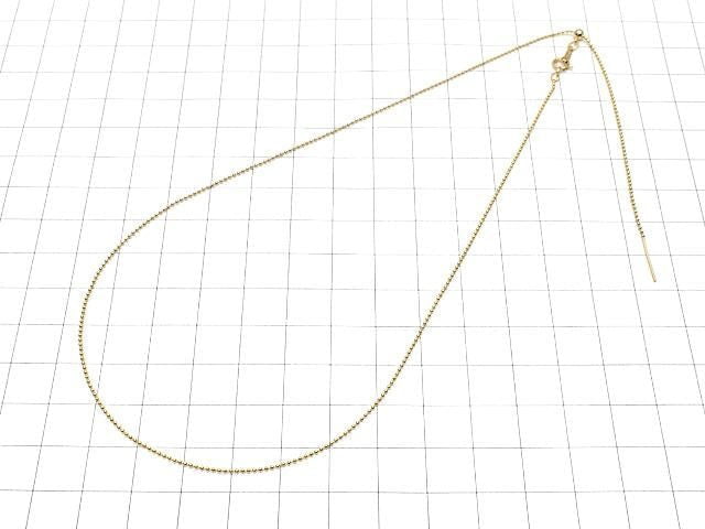 [Video] 14KGF Ball Chain with Slide Adjuster 1.0mm [46cm] Necklace 1pc