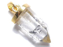 [Video][One of a kind] Stibnite in Quartz Pendant 18KGP NO.31