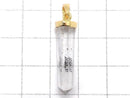 [Video][One of a kind] Stibnite in Quartz Pendant 18KGP NO.35