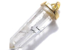 [Video][One of a kind] Stibnite in Quartz Pendant 18KGP NO.38