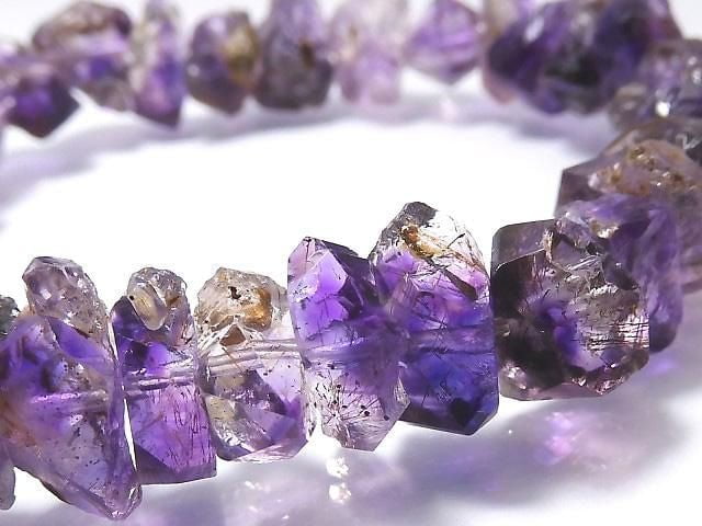 [Video][One of a kind] Elestial Quartz AA++ Rough Nugget Bracelet NO.1