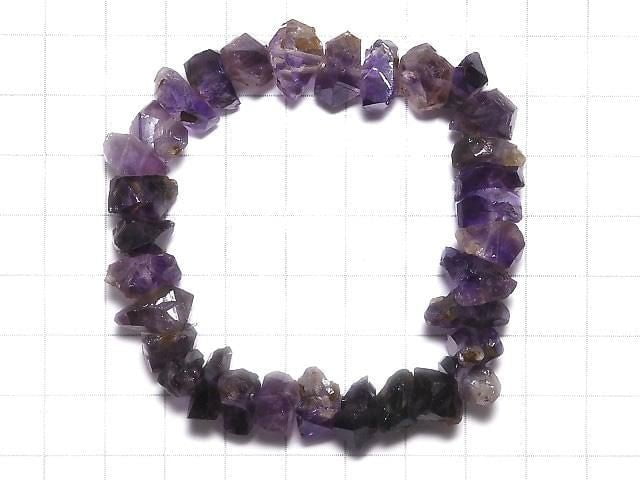 [Video][One of a kind] Elestial Quartz AA++ Rough Nugget Bracelet NO.6