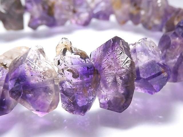 [Video][One of a kind] Elestial Quartz AA++ Rough Nugget Bracelet NO.8