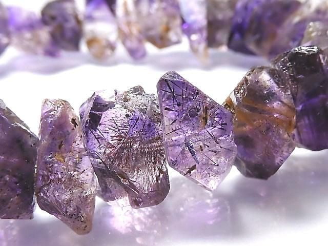[Video][One of a kind] Elestial Quartz AA++ Rough Nugget Bracelet NO.9