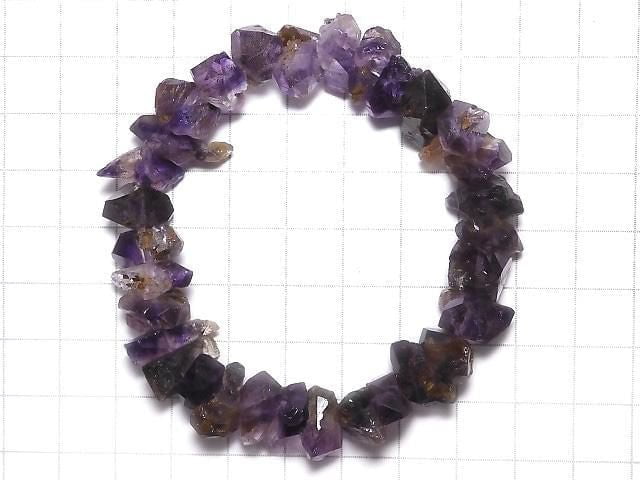 [Video][One of a kind] Elestial Quartz AA++ Rough Nugget Bracelet NO.9