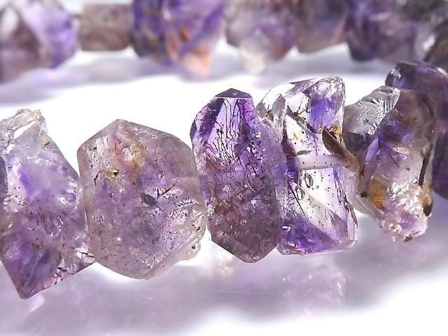 [Video][One of a kind] Elestial Quartz AA++ Rough Nugget Bracelet NO.10