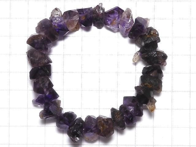 [Video][One of a kind] Elestial Quartz AA++ Rough Nugget Bracelet NO.11