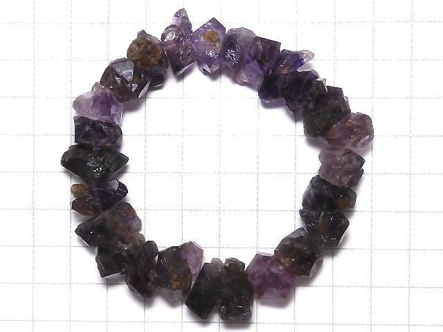 [Video][One of a kind] Elestial Quartz AA++ Rough Nugget Bracelet NO.12
