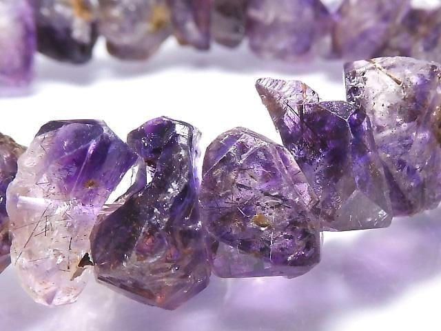 [Video][One of a kind] Elestial Quartz AA++ Rough Nugget Bracelet NO.14