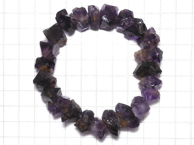 [Video][One of a kind] Elestial Quartz AA++ Rough Nugget Bracelet NO.15