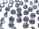 [Video] Moissanite AAA Loose stone Round Faceted 8x8mm [Dark Blue] 1pc
