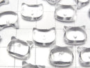 [Video] Crystal AA++ Cat Motif 10x12mm [Half Drilled Hole (Back)] 2pcs