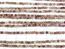 [Video]High Quality! Natural Brown Zircon AA Cube Shape 2x2x2mm 1strand beads (aprx.15inch/36cm)