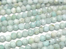 [Video]High Quality! Blue Opal Faceted Round 3mm 1strand beads (aprx.15inch/37cm)