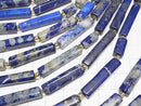 [Video] Lapislazuli Faceted Tube 1strand beads (aprx.15inch/36cm)