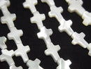 [Video] Mother of Pearl MOP White Cross 9x7mm 1strand beads (aprx.15inch/38cm)