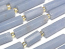 [Video]Angelite Faceted Tube 1strand beads (aprx.15inch/36cm)
