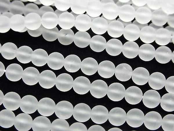 Frosted Quartz AAA- Round 4-4.5mm 1strand beads (aprx.15inch/36cm)