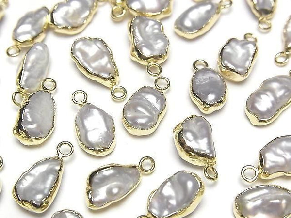[Video] Fresh Water Pearl Baroque Pearl Charm White 5pcs