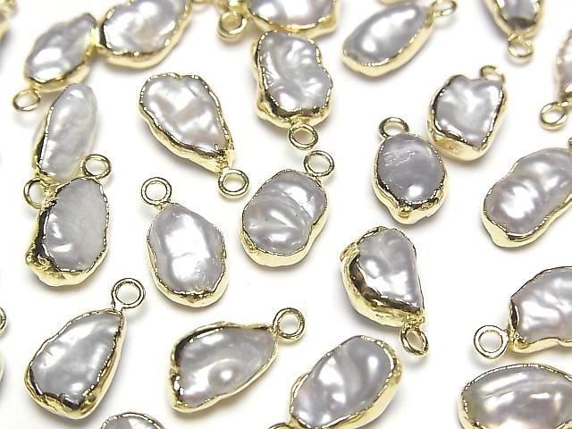 [Video] Fresh Water Pearl Baroque Pearl Charm White 5pcs