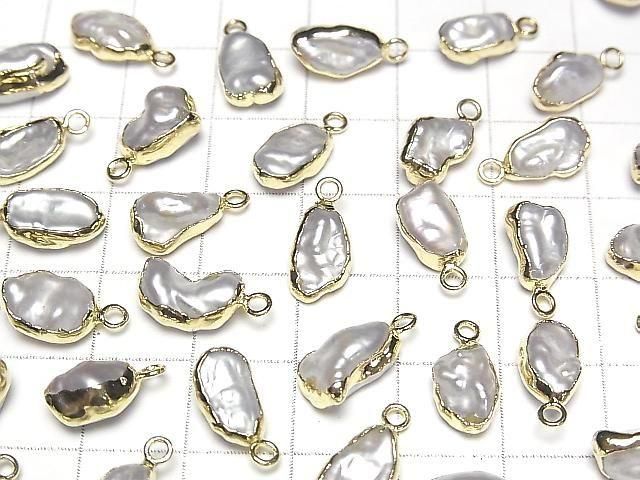 [Video] Fresh Water Pearl Baroque Pearl Charm White 5pcs