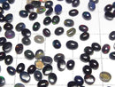 [Video]High Quality Black Opal AA++ Oval Cabochon 4x3mm 20pcs