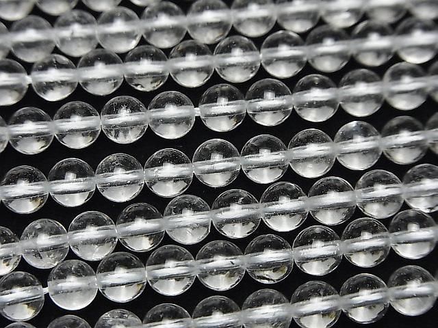 [Video] Crystal Quartz AAA- Round 5mm 1strand beads (approx. 15 inches/37 cm)
